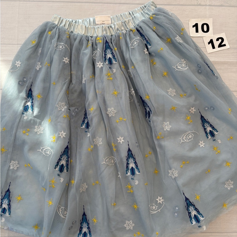 Hanna Andersson x Disney frozen Blue and Yellow Tulle Skirt